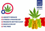 30000 MG Hemp Gummies for Pain & Anxiety Fruity Gummy Bears with Hemp Oil 120 CT